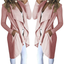Load image into Gallery viewer, Lapel Slim Mid-Length Trench Coat