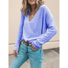Load image into Gallery viewer, Solid Color Knitted Long Sleeve Top
