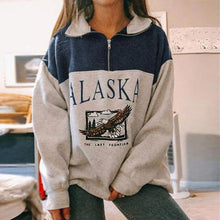 Load image into Gallery viewer, Fashion Zipper Printing Sweatshirt
