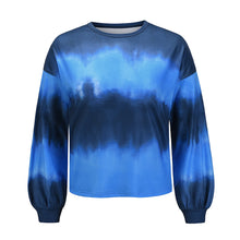 Load image into Gallery viewer, Round Neck Gradient Top T-shirt

