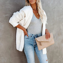 Load image into Gallery viewer, Hooded Plush Coat
