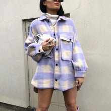 Load image into Gallery viewer, Long-sleeve Plaid Jacket
