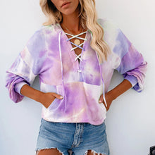 Load image into Gallery viewer, Tie Dye Bandage Design Hoodies Sweatshirt

