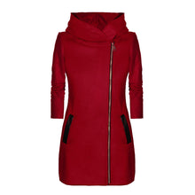 Load image into Gallery viewer, Hooded Zipper Sweatshirt Coat
