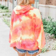 Load image into Gallery viewer, Tie-dye Hooded Long Sleeve Sweatshirt
