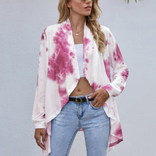 Load image into Gallery viewer, Tie-dye Long-sleeved Cardigan Top
