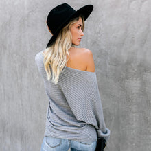 Load image into Gallery viewer, Pure Color Fashion Loose Fit Sweater

