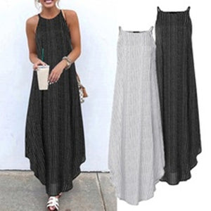 Stripe Printed Loose Fit Dress