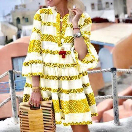 Fashion New Sweet Striped Mini Dress