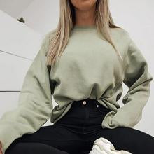 Fashion Pure Color Sweatshirt