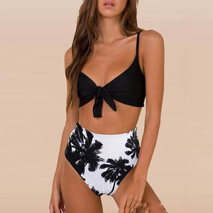Coconut Tree Printed Bikini Swimwear