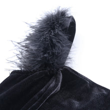 Load image into Gallery viewer, Sexy Elegant Hairy Shoulders Party Dress
