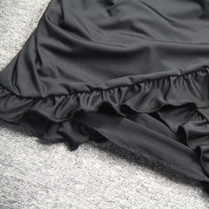 Sexy V-Neck Ruffle Bodycon Dress