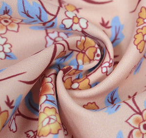 Fashion V-Neck Floral Printed Dress