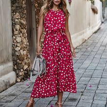 Load image into Gallery viewer, Wave Point Printed Vacation Dress
