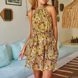 Lovely Bohemian Floral Printed Dress