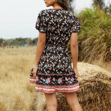 Load image into Gallery viewer, Fashion V-Neck Floral Printed Dress
