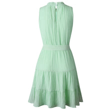 Load image into Gallery viewer, Solid Color Sleeveless Lace-Up Dress

