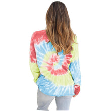 Load image into Gallery viewer, Tie-dye Pullover Round Neck Long Sleeves
