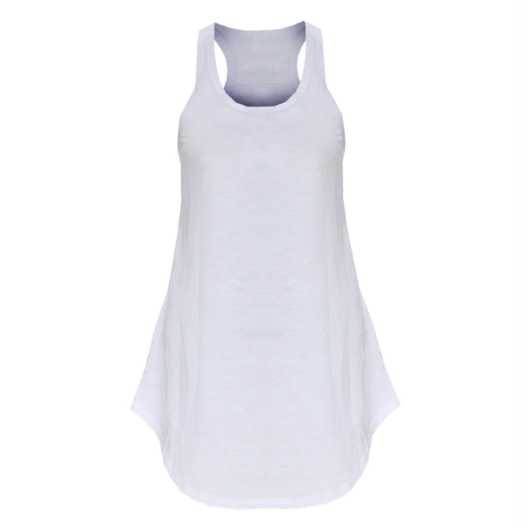 U Neck Sleeveless Racer Back Dress