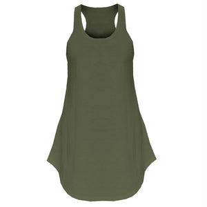 U Neck Sleeveless Racer Back Dress