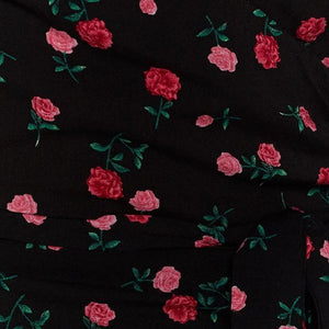 Cute V-Neck Floral Printed Short Sleeve Dress