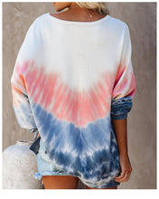 Load image into Gallery viewer, Printed Pullover Crew Neck Sweatshirt
