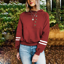 Load image into Gallery viewer, Simple Stitching Hooded Sweatshirt
