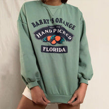 Load image into Gallery viewer, Cute Orange Printed Casual Sweatshirt
