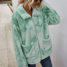 Load image into Gallery viewer, Tie-dyed Fur Coat
