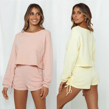 Load image into Gallery viewer, Pleated Shorts Suit Casual Look Set
