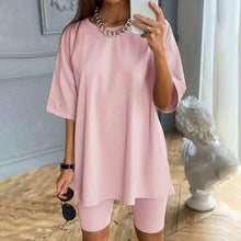 Load image into Gallery viewer, Pure Color Home Casual Suit With Belt Set
