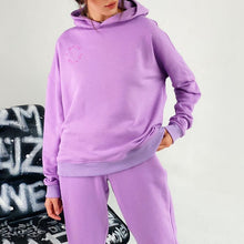 Load image into Gallery viewer, Solid Color Hooded Sweatshirt Set (Sweatshirt+Pants)
