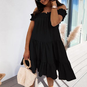 Fashion Off-Shoulder Mini Dress