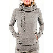 Load image into Gallery viewer, Long Sleeve Pocket Embroidered Hooded Sweatshirt
