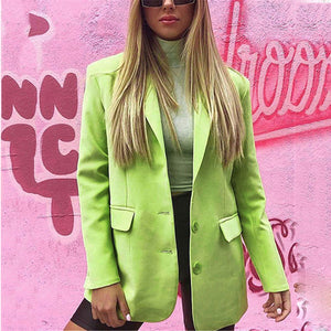 Elegant Single-breasted Blazer Coat