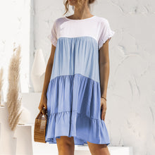 Load image into Gallery viewer, Contrasting Color Loose Dress
