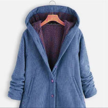 Load image into Gallery viewer, Solid Color Button Hooded Coat
