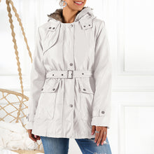 Load image into Gallery viewer, Real Two-Piece Fur Collar Hooded Cotton Jacket
