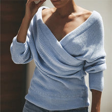 Load image into Gallery viewer, Fashion V-Neck Knitted Sweater

