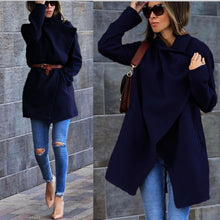 Load image into Gallery viewer, Fashion Woolen Shawl Coat With Belt
