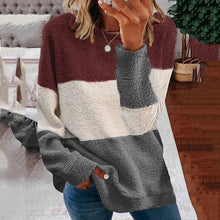Load image into Gallery viewer, Women's Plush Stitching Warm Tops
