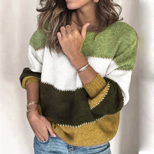 Load image into Gallery viewer, Round Neck Knitted Pullover Sweater
