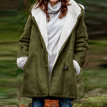 Load image into Gallery viewer, Horn Button Hooded Coat
