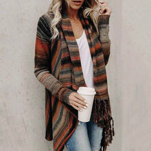Load image into Gallery viewer, Elegant Tassel Knitted Cardigan
