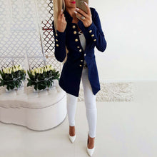 Load image into Gallery viewer, Long-Sleeved Buttoned Slim Thin Coat
