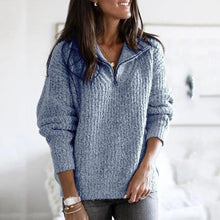 Load image into Gallery viewer, Zipper Pullover Sweater
