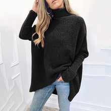 Load image into Gallery viewer, Turtleneck Pullover Bat Sleeve Sweater
