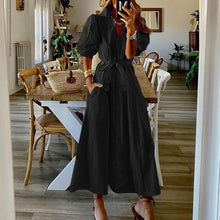 Load image into Gallery viewer, Fashion Shirt Maxi Dress
