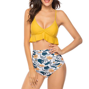 Sexy Ruffled Flounce Bikini Bathing Suits